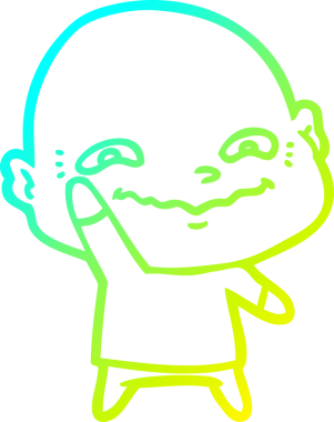 Bir insan tarafından çizilmiş ürpertici bir çizgi film çizimi.