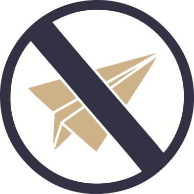 Bir insan tarafından çizilmiş kağıttan uçak tabelasının düz renkli retro karikatürü