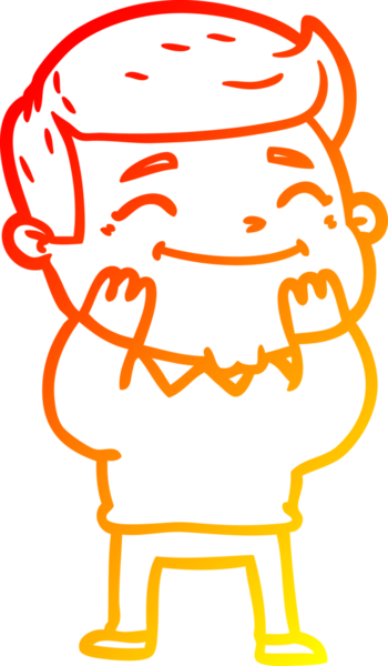 Bir insan tarafından çizilmiş mutlu bir çizgi film karakteri çizimi.