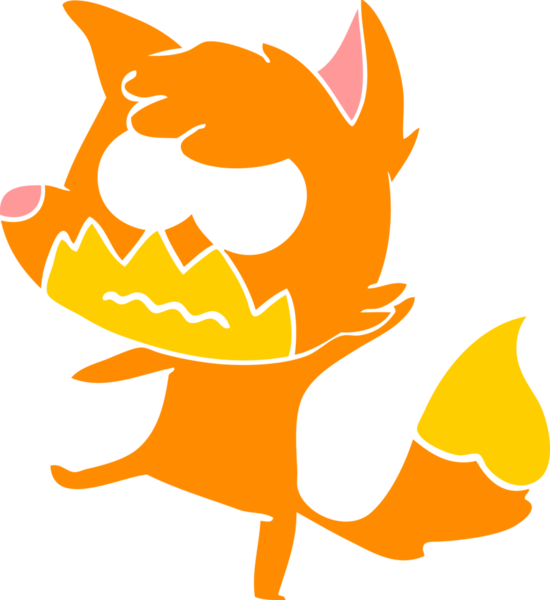 Bir insan tarafından çizilmiş düz renkli çizgi film.