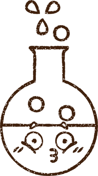 Bilim Deneyi Kömür Çizimi Bir insan tarafından çizildi
