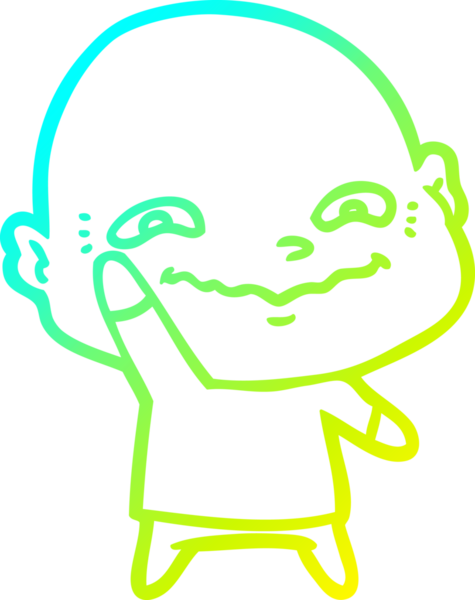 Bir insan tarafından çizilmiş ürpertici bir çizgi film çizimi.