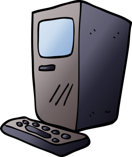 bir insan tarafından çizilmiş karalama bilgisayarı ve klavye