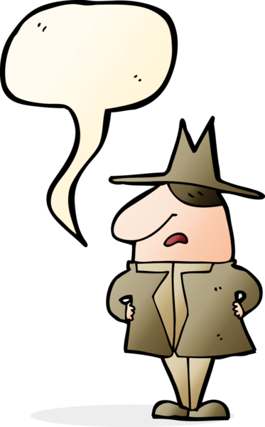 Bir insan tarafından çizilmiş, palto ve şapkalı bir karikatür adamı.