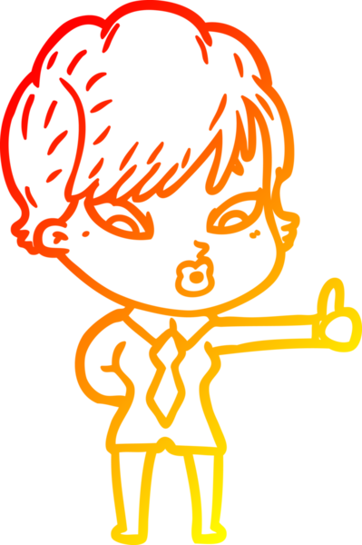 Bir insan tarafından çizilmiş bir karikatür kadın çizimi