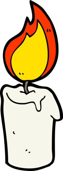 bir insan tarafından çizilmiş çizgi film mumu