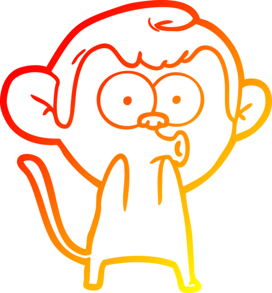 İnsan tarafından çizilmiş bir çizgi film çizimi, bir maymun için sürpriz oldu.