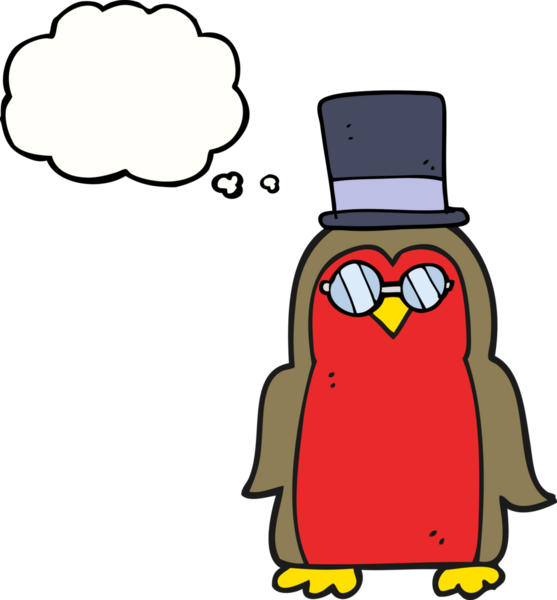 Bir insan tarafından çizilmiş serbest çizim baloncuk Robin çizgi filmi