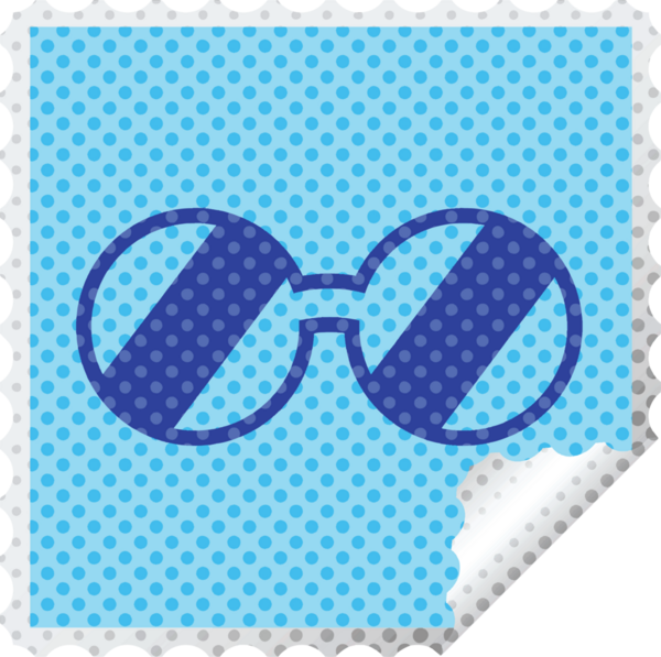 Bir insan tarafından çizilmiş grafik vektör illüstrasyon kare soyma etiketi