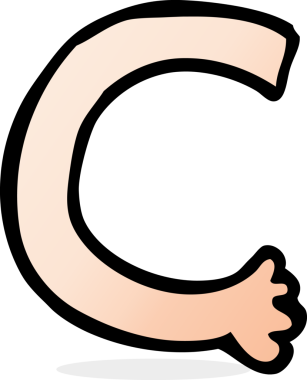 Bir insan tarafından çizilmiş çizgi film kolu