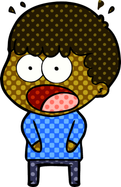 Bir insan tarafından çizilmiş bir karikatür.