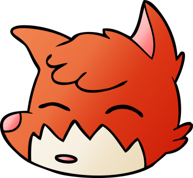 bir insan tarafından çizilmiş tilki yüzü.