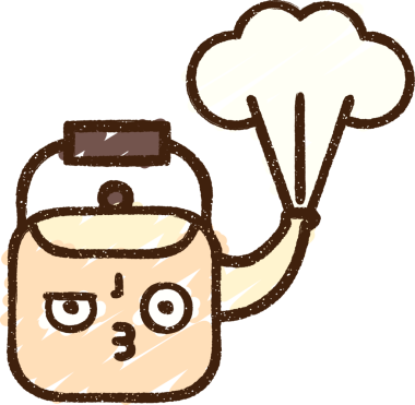 Bir insan tarafından çizilen Kaynayan Kettle Tebeşiri