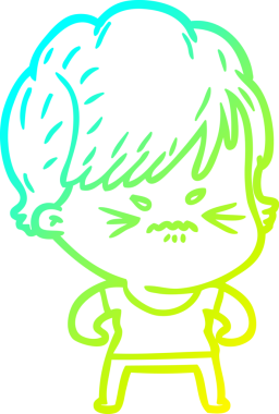 Bir insan tarafından çizilmiş karikatür çizimi.