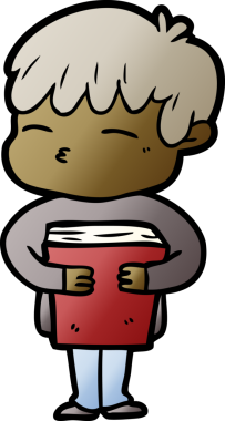 Bir insan tarafından çizilmiş meraklı bir çocuk.