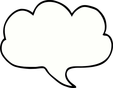 bir insan tarafından çizilmiş karalama ifade kabarcığı