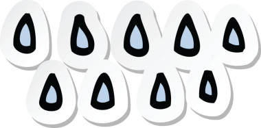 Bir insan tarafından çizilmiş karikatür yağmuru etiketi