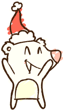 Bir insan tarafından çizilen Kutup Ayısı Tebeşiri