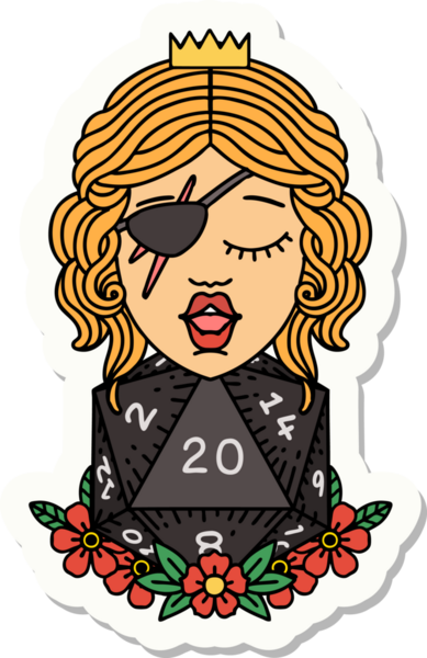 Bir insan tarafından çizilmiş 20 zarlı düzenbaz insan etiketi.