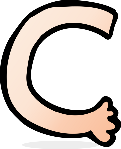 Bir insan tarafından çizilmiş çizgi film kolu