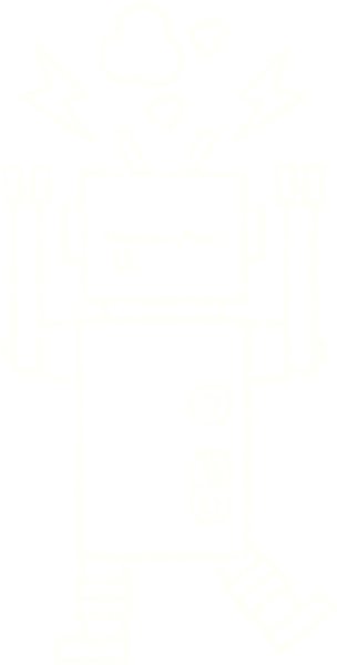 Arızalı Robot Tebeşiri Bir insan tarafından çizilmiş