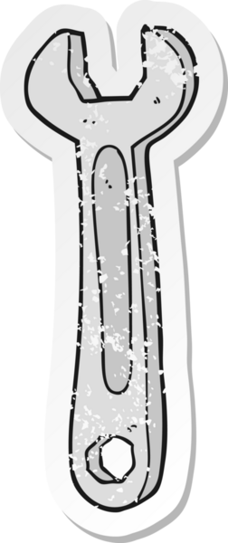 Bir insan tarafından çizilmiş çizgi film anahtarının gerilimli yapıştırması.