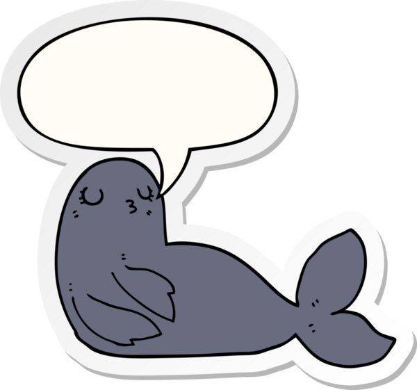 Bir insan tarafından çizilmiş konuşma balonu etiketli karikatür mührü.