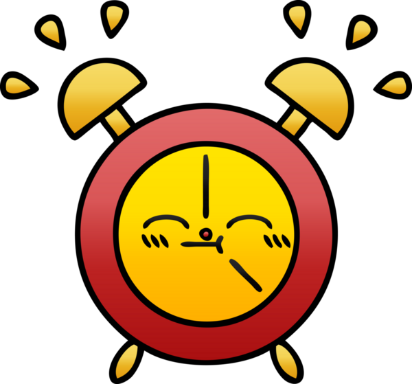 Bir insan tarafından çizilmiş alarm saatinin gölgeli çizimi