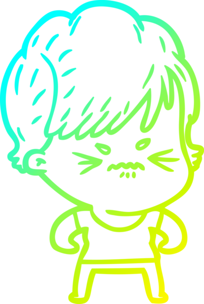 Bir insan tarafından çizilmiş karikatür çizimi.