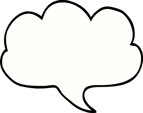 bir insan tarafından çizilmiş karalama ifade kabarcığı