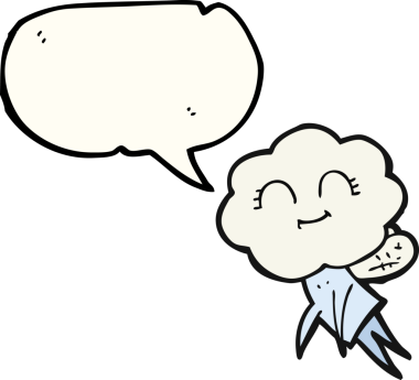 Bir insan tarafından çizilmiş serbest konuşma balonu karikatürü sihirli yaratık