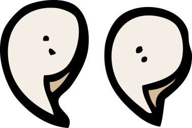 bir insan tarafından çizilmiş karalama tırnak işaretleri