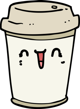 Bir insan tarafından çizilmiş kahveyi dışarı çıkar.