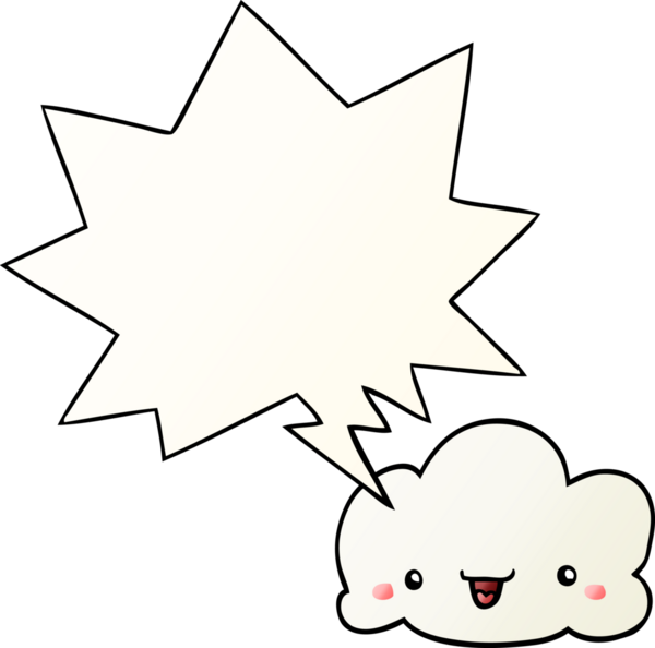 bir insan tarafından çizilmiş düzgün eğimli konuşma baloncuklu çizgi film bulutu