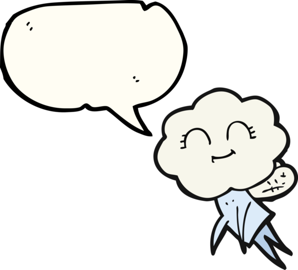 Bir insan tarafından çizilmiş serbest konuşma balonu karikatürü sihirli yaratık