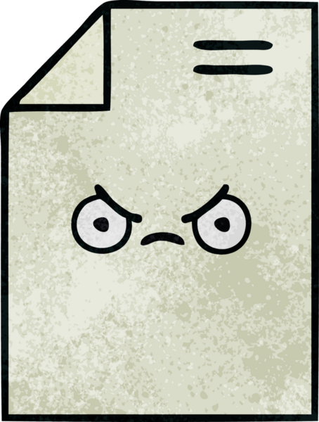 Bir insan tarafından çizilmiş bir kağıdın retro grunge desen karikatürü