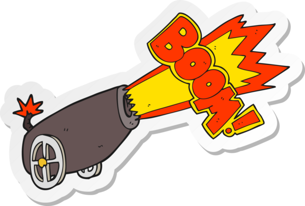 Bir insan tarafından çizilmiş bir karikatür topunun etiketi.