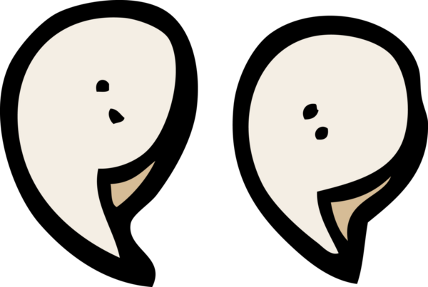 bir insan tarafından çizilmiş karalama tırnak işaretleri