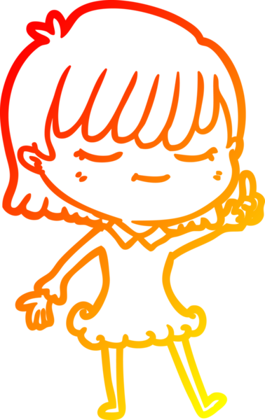 Bir insan tarafından çizilmiş bir karikatür kadın çizimi