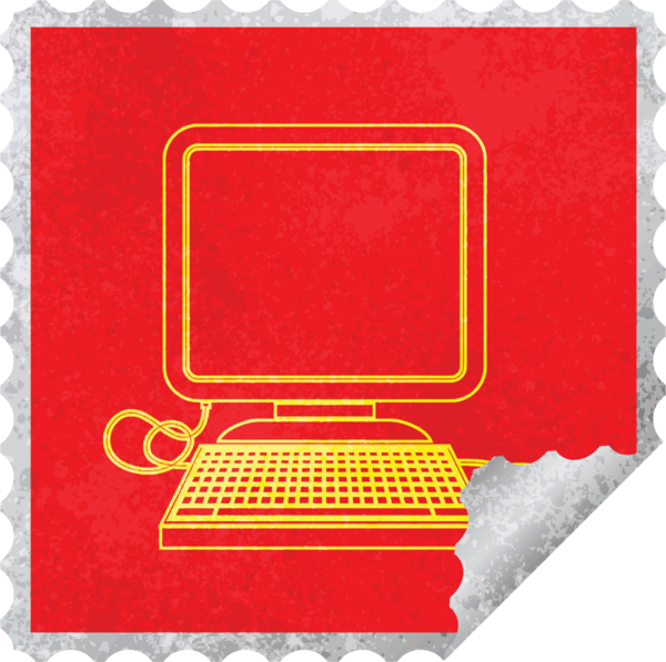 bir insan tarafından çizilmiş fare ve ekran kare soyma etiketli bilgisayar