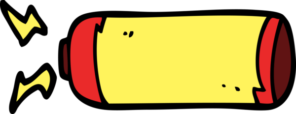 Bir insan tarafından çizilmiş karalama bataryası.