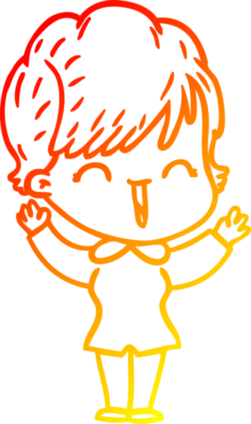 Bir insan tarafından çizilmiş gülen bir karikatür çizimi.