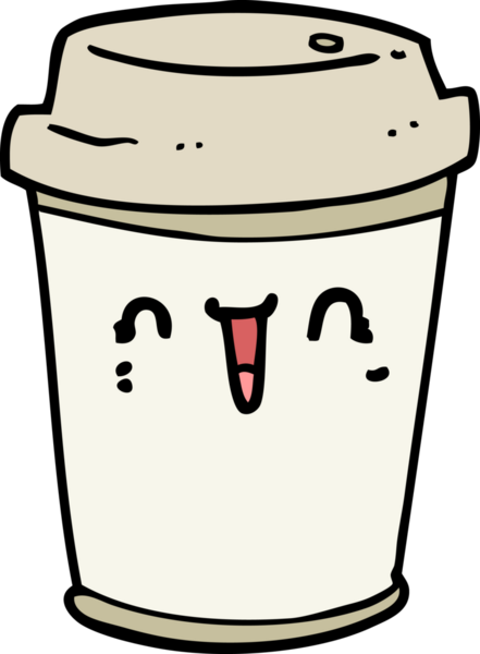 Bir insan tarafından çizilmiş kahveyi dışarı çıkar.