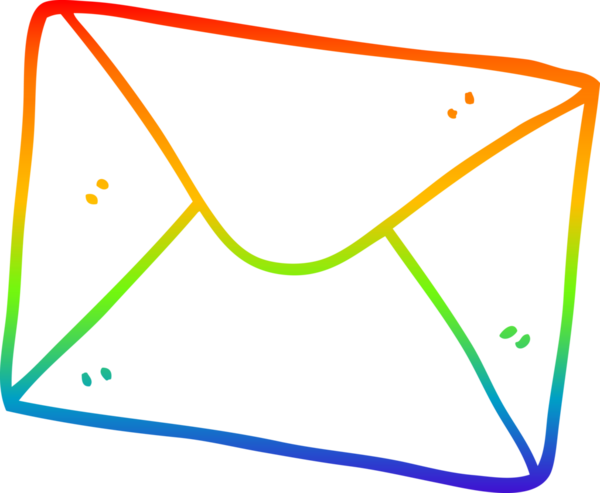 gökkuşağı gradyanı bir insan tarafından çizilmiş bir karikatür çizimi