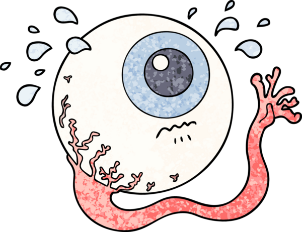 Bir insan tarafından çizilmiş göz yaşları.