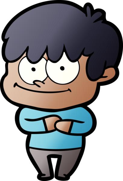 Bir insan tarafından çizilmiş mutlu çizgi film adamı.