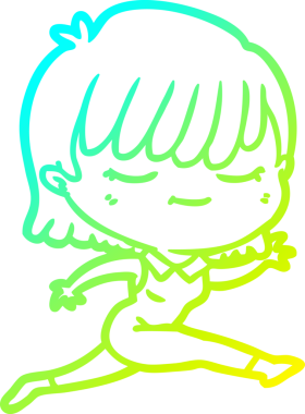 Bir insan tarafından çizilmiş bir karikatür kadın çizimi.