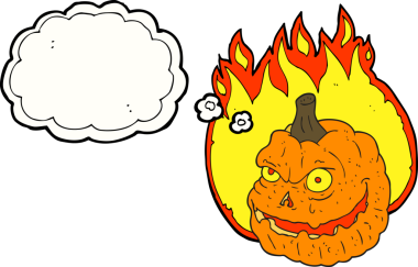 Bir insan tarafından çizilmiş serbest çizilmiş balkabağı karikatürü.