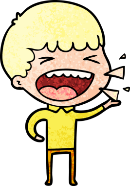 Bir insan tarafından çizilmiş gülen adam.