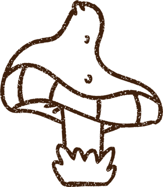 Bir insan tarafından çizilmiş mantar kömürü.